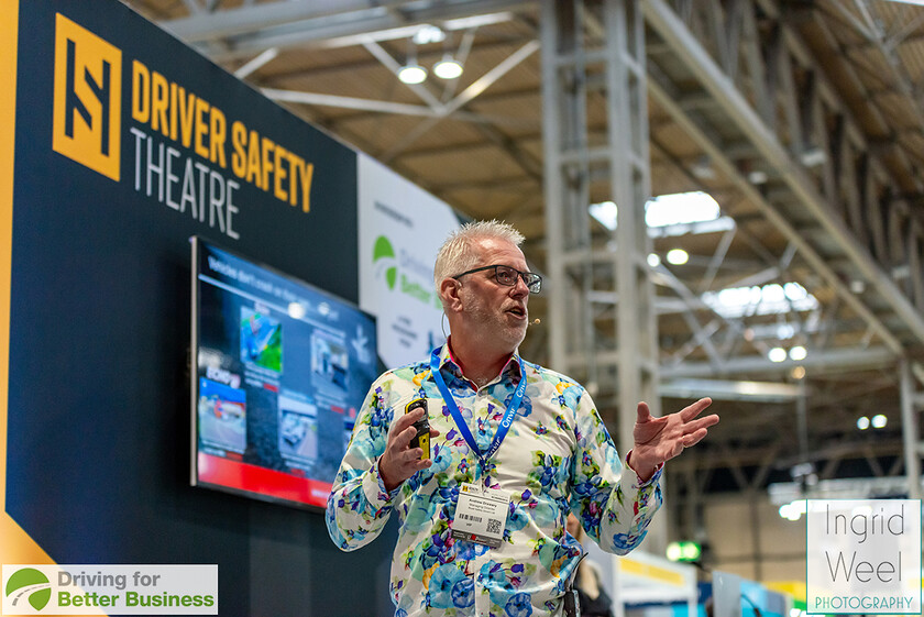 IWM0755 
 Driver Safety Theatre at The Health and Safety Exhibition 
 Keywords: Ingrid Weel Photography, Surrey Photographer, Corporate Photography, Corporate Events, Event Photography, Expo, Exhibitions, Awards Ceremonies, Conferences, DFBB, Driving for Better Business, Highways England, NEC, Health & Safety Exhibition 2024, Policy Builder Launch