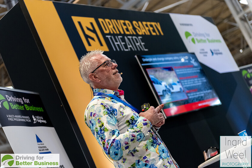 IWP6781 
 Driver Safety Theatre at The Health and Safety Exhibition 
 Keywords: Ingrid Weel Photography, Surrey Photographer, Corporate Photography, Corporate Events, Event Photography, Expo, Exhibitions, Awards Ceremonies, Conferences, DFBB, Driving for Better Business, Highways England, NEC, Health & Safety Exhibition 2024, Policy Builder Launch