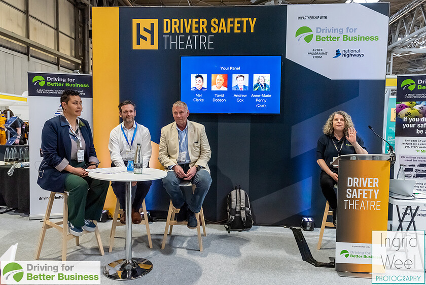 IWP6331 
 Driver Safety Theatre at The Health and Safety Exhibition 
 Keywords: Ingrid Weel Photography, Surrey Photographer, Corporate Photography, Corporate Events, Event Photography, Expo, Exhibitions, Awards Ceremonies, Conferences, DFBB, Driving for Better Business, Highways England, NEC, Health & Safety Exhibition 2024, Policy Builder Launch