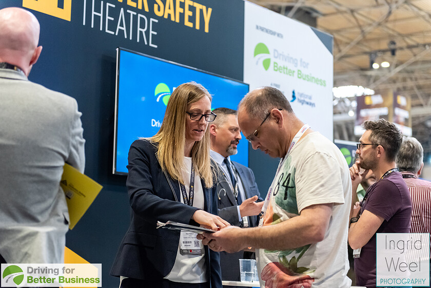 IWP6285 
 Driver Safety Theatre at The Health and Safety Exhibition 
 Keywords: Ingrid Weel Photography, Surrey Photographer, Corporate Photography, Corporate Events, Event Photography, Expo, Exhibitions, Awards Ceremonies, Conferences, DFBB, Driving for Better Business, Highways England, NEC, Health & Safety Exhibition 2024, Policy Builder Launch