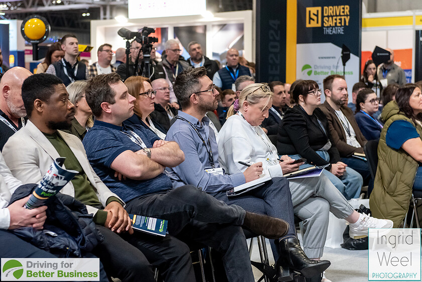 IWP6587 
 Driver Safety Theatre at The Health and Safety Exhibition 
 Keywords: Ingrid Weel Photography, Surrey Photographer, Corporate Photography, Corporate Events, Event Photography, Expo, Exhibitions, Awards Ceremonies, Conferences, DFBB, Driving for Better Business, Highways England, NEC, Health & Safety Exhibition 2024, Policy Builder Launch