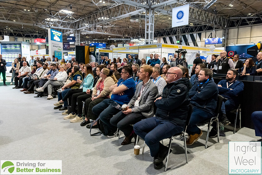 IWP6506 
 Driver Safety Theatre at The Health and Safety Exhibition 
 Keywords: Ingrid Weel Photography, Surrey Photographer, Corporate Photography, Corporate Events, Event Photography, Expo, Exhibitions, Awards Ceremonies, Conferences, DFBB, Driving for Better Business, Highways England, NEC, Health & Safety Exhibition 2024, Policy Builder Launch