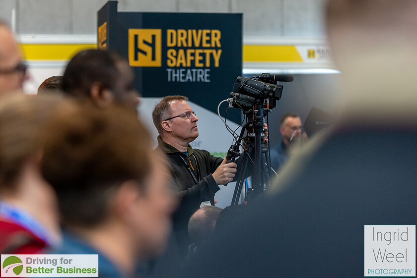 IWM0647 
 Driver Safety Theatre at The Health and Safety Exhibition 
 Keywords: Ingrid Weel Photography, Surrey Photographer, Corporate Photography, Corporate Events, Event Photography, Expo, Exhibitions, Awards Ceremonies, Conferences, DFBB, Driving for Better Business, Highways England, NEC, Health & Safety Exhibition 2024, Policy Builder Launch