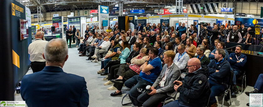 PANO-5 
 Driver Safety Theatre at The Health and Safety Exhibition 
 Keywords: Ingrid Weel Photography, Surrey Photographer, Corporate Photography, Corporate Events, Event Photography, Expo, Exhibitions, Awards Ceremonies, Conferences, DFBB, Driving for Better Business, Highways England, NEC, Health & Safety Exhibition 2024, Policy Builder Launch