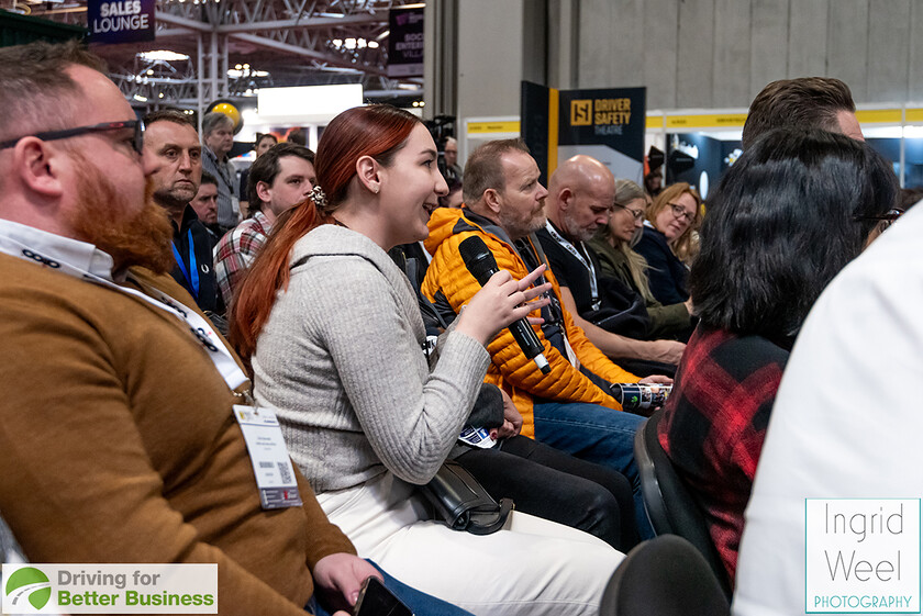 IWP6675 
 Driver Safety Theatre at The Health and Safety Exhibition 
 Keywords: Ingrid Weel Photography, Surrey Photographer, Corporate Photography, Corporate Events, Event Photography, Expo, Exhibitions, Awards Ceremonies, Conferences, DFBB, Driving for Better Business, Highways England, NEC, Health & Safety Exhibition 2024, Policy Builder Launch