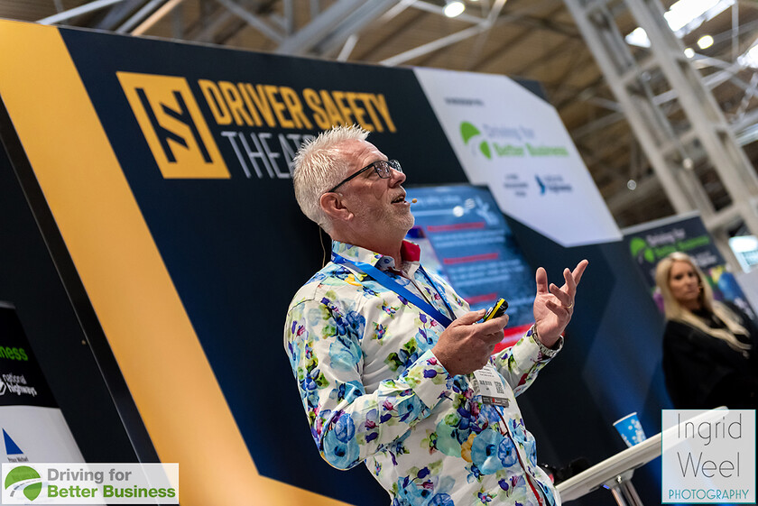 IWP6785 
 Driver Safety Theatre at The Health and Safety Exhibition 
 Keywords: Ingrid Weel Photography, Surrey Photographer, Corporate Photography, Corporate Events, Event Photography, Expo, Exhibitions, Awards Ceremonies, Conferences, DFBB, Driving for Better Business, Highways England, NEC, Health & Safety Exhibition 2024, Policy Builder Launch