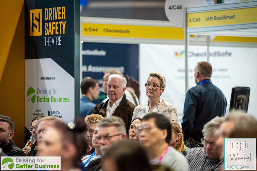 IWM0919 
 Driver Safety Theatre at The Health and Safety Exhibition 
 Keywords: Ingrid Weel Photography, Surrey Photographer, Corporate Photography, Corporate Events, Event Photography, Expo, Exhibitions, Awards Ceremonies, Conferences, DFBB, Driving for Better Business, Highways England, NEC, Health & Safety Exhibition 2024, Policy Builder Launch