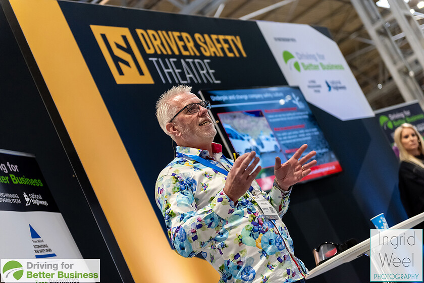 IWP6786 
 Driver Safety Theatre at The Health and Safety Exhibition 
 Keywords: Ingrid Weel Photography, Surrey Photographer, Corporate Photography, Corporate Events, Event Photography, Expo, Exhibitions, Awards Ceremonies, Conferences, DFBB, Driving for Better Business, Highways England, NEC, Health & Safety Exhibition 2024, Policy Builder Launch