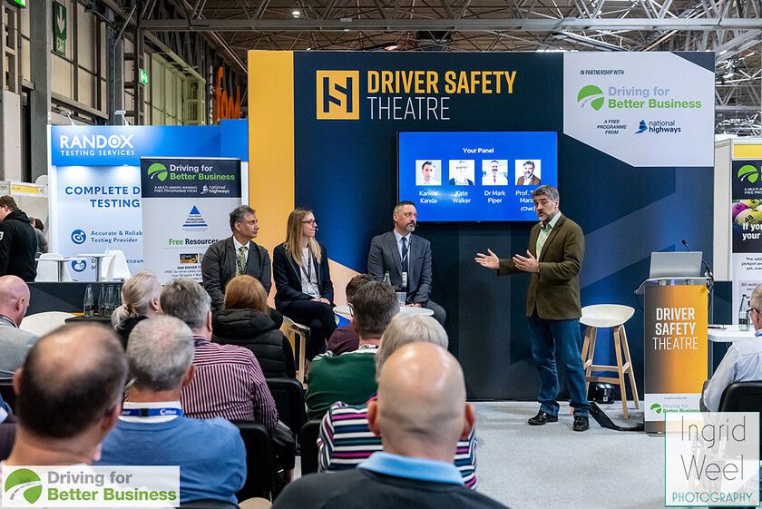 IWP6238 
 Driver Safety Theatre at The Health and Safety Exhibition 
 Keywords: Ingrid Weel Photography, Surrey Photographer, Corporate Photography, Corporate Events, Event Photography, Expo, Exhibitions, Awards Ceremonies, Conferences, DFBB, Driving for Better Business, Highways England, NEC, Health & Safety Exhibition 2024, Policy Builder Launch