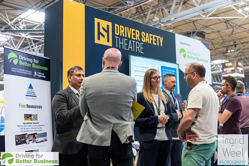 IWP6277 
 Driver Safety Theatre at The Health and Safety Exhibition 
 Keywords: Ingrid Weel Photography, Surrey Photographer, Corporate Photography, Corporate Events, Event Photography, Expo, Exhibitions, Awards Ceremonies, Conferences, DFBB, Driving for Better Business, Highways England, NEC, Health & Safety Exhibition 2024, Policy Builder Launch